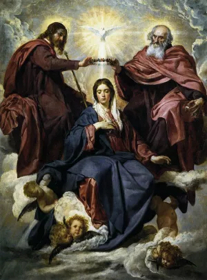The Coronation of the Virgin by Diego Velazquez - Oil Painting Reproduction