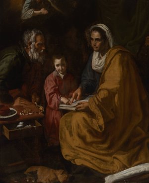 The Education of the Virgin by Diego Velazquez Oil Painting