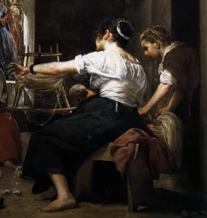 The Fable of Arachne Detail Oil painting by Diego Velazquez
