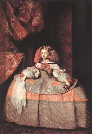 The Infanta Dona Margarita de Austria by Diego Velazquez Oil Painting