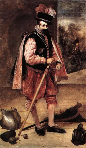 The Jester Known as Don Juan de Austria by Diego Velazquez Oil Painting