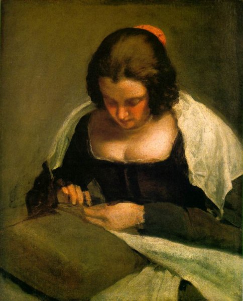 The Needlewoman by Diego Velazquez - Hand-Painted Oil Painting Reproduction