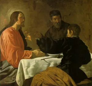 The Supper at Emmaus Oil painting by Diego Velazquez