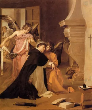 The Temptation of St. Thomas Aquinas by Diego Velazquez - Oil Painting Reproduction