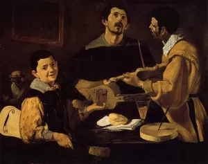 Three Musicians by Diego Velazquez Oil Painting