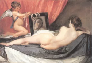 Venus at Her Mirror by Diego Velazquez Oil Painting