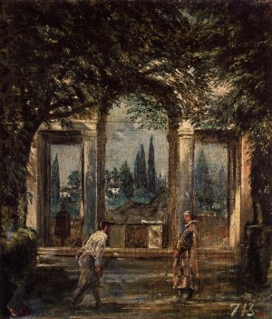 Villa Medici in Rome also known as Pavillon of Ariadne Oil painting by Diego Velazquez