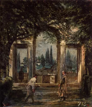 Villa Medici in Rome also known as Pavillon of Ariadne Oil painting by Diego Velazquez