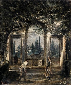 Villa Medici, Pavillion of Ariadne by Diego Velazquez Oil Painting