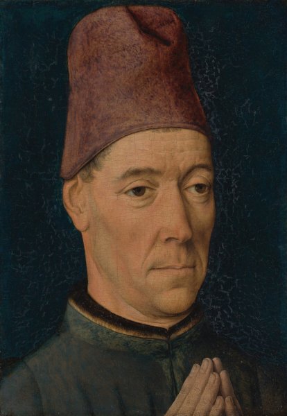 Portrait of a Man  by Dieric Bouts - Hand-Painted Oil Painting Reproduction