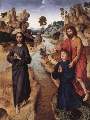 Ecce agnus Dei by Dieric The Elder Bouts Oil Painting