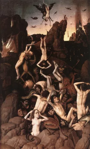 Hell by Dieric The Elder Bouts - Oil Painting Reproduction