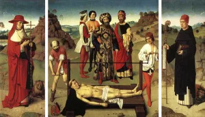 Martyrdom of St Erasmus Triptych by Dieric The Elder Bouts Oil Painting