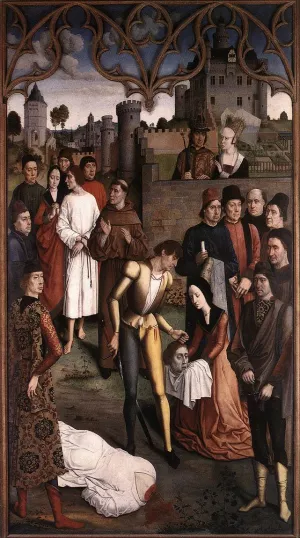 The Execution of the Innocent Count by Dieric The Elder Bouts - Oil Painting Reproduction