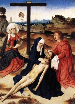 The Lamentation of Christ by Dieric The Elder Bouts Oil Painting