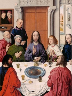 The Last Supper Detail Oil painting by Dieric The Elder Bouts