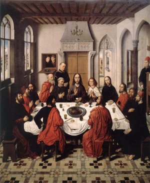 The Last Supper Oil painting by Dieric The Elder Bouts