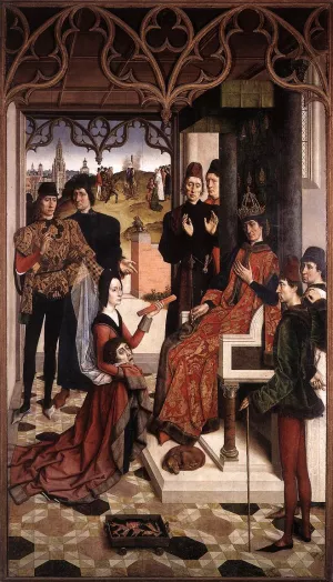 The Ordeal by Fire Oil painting by Dieric The Elder Bouts