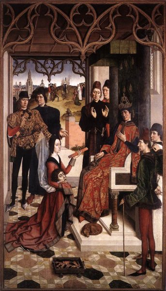 Main Product Photo of The Ordeal by Fire Painting by Dieric The Elder Bouts