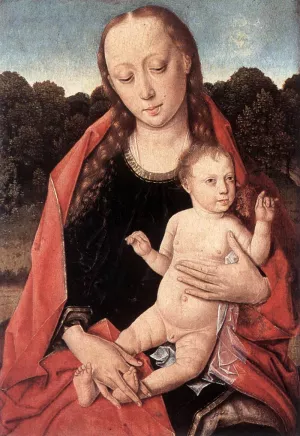 The Virgin and Child by Dieric The Elder Bouts Oil Painting