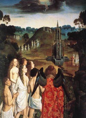 The Way to Paradise Detail Oil painting by Dieric The Elder Bouts