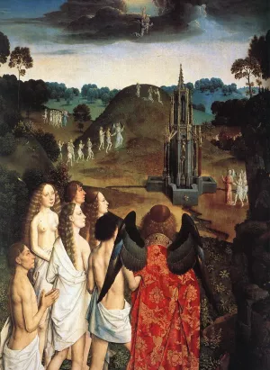 The Way to Paradise Detail painting by Dieric The Elder Bouts