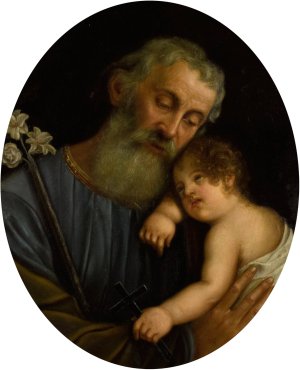 Josef und Kind by Diodato Massimo Oil Painting