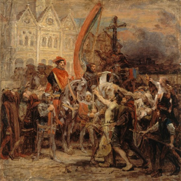 Main Product Photo of Etienne Marcel et la Grande Ordonnance de 1357  Painting by Diogene Maillart