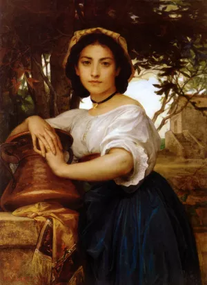 Young Roman Water Carrier by Diogene Ulyssee Napoleon Maillart - Oil Painting Reproduction