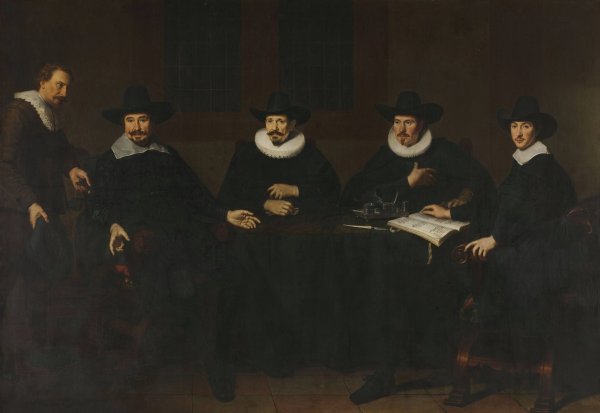 Main Product Photo of De hoofdlieden van de Saainering te Amsterdam, 1643  Painting by Dirck Dircksz Van Santvoort