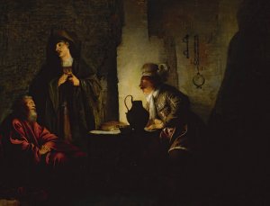 Joseph In Prison by Dirck Dircksz Van Santvoort Oil Painting