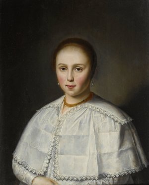 Portrait Of A Lady by Dirck Dircksz Van Santvoort Oil Painting