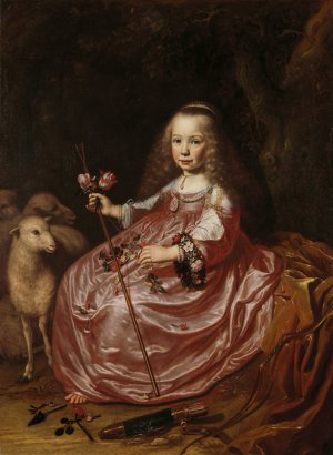 Portrait of Clara Alewijn by Dirck Dircksz Van Santvoort Oil Painting