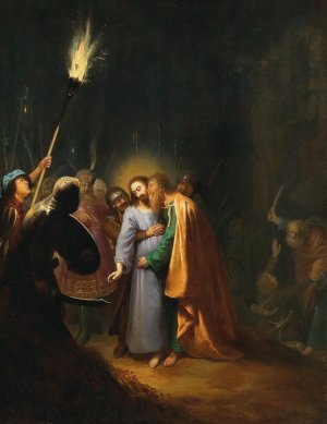 The Taking of Christ by Dirck Dircksz Van Santvoort Oil Painting