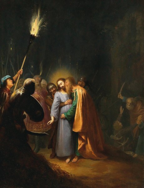 Main Product Photo of The Taking of Christ Painting by Dirck Dircksz Van Santvoort