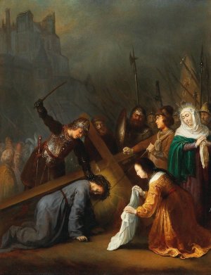 The Veil of Saint Veronica by Dirck Dircksz Van Santvoort Oil Painting