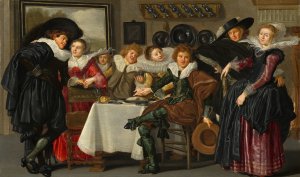 Merry Company by Dirck Hals Oil Painting
