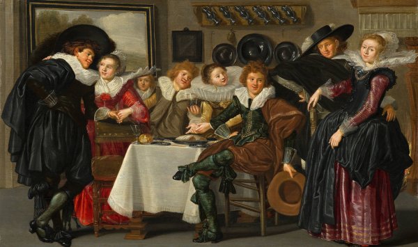 Main Product Photo of Merry Company  Painting by Dirck Hals