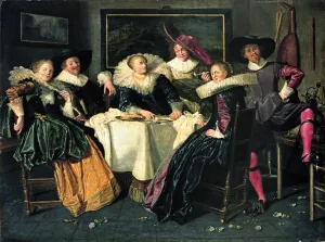 Merry Company by Dirck Hals Oil Painting