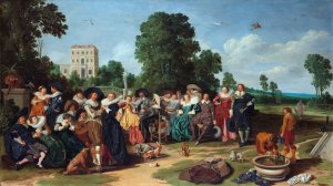 The Fete champetre by Dirck Hals Oil Painting