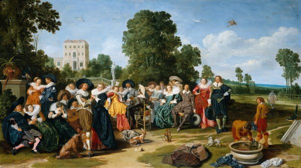 Main Product Photo of The Fete Champetre Painting by Dirck Hals