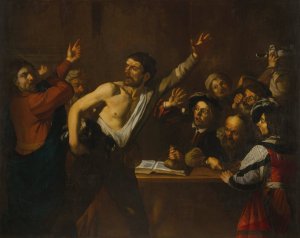 Christ Driving the Money Changers from the Temple by Dirck Van Baburen Oil Painting