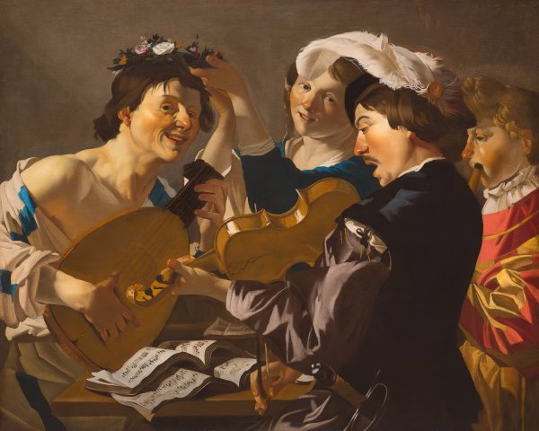 Main Product Photo of The Concert  Painting by Dirck Van Baburen