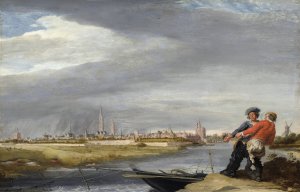 Hauling the Net by Dirk Hardenstein Oil Painting