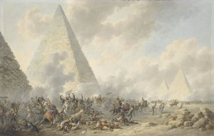 Battle of the Pyramids by Dirk Langendijk Oil Painting