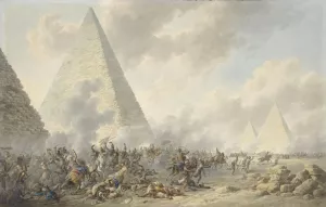 Battle of the Pyramids by Dirk Langendijk Oil Painting