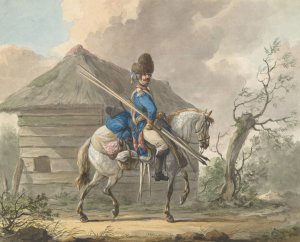 Dutch Dragoon of the Grenadier Guard by Dirk Langendijk Oil Painting