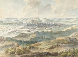 View of Namur from the East during the Siege of 1695 by Dirk Maas Oil Painting