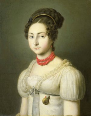 Portrait of Jacoba van Wessem, Wife of Lord Stumphius, Burgomaster of Beverwijk by Dirk Van Oosterhoudt Oil Painting