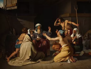 Noah And His Family In The Ark by Ditlev Blunck Oil Painting